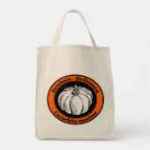  Oranje zwarte Halloween Pumpkin Ink Art Tote Bag (Achterkant)