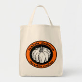  Oranje zwarte Halloween Pumpkin Ink Art Tote Bag (Voorkant)