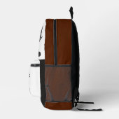 Oranje zwarte jongens monstertruck naam bedrukte rugzak (Rechts)