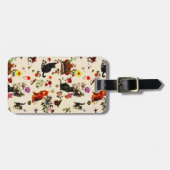  Oranje zwarte katten Vogeltuin Bagagelabel (Voorkant horizontaal)