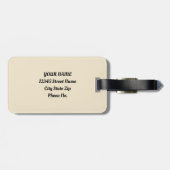  Oranje zwarte katten Vogeltuin Bagagelabel (Achterkant horizontaal)