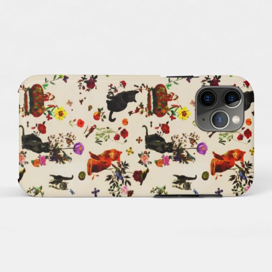  Oranje zwarte katten Vogeltuin Case-Mate iPhone Case (Achterkant (horizontaal))