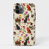  Oranje zwarte katten Vogeltuin Case-Mate iPhone Case (Achterkant)