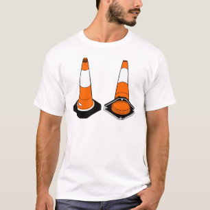 oranje zwarte keizerbeschermingspylons t-shirt