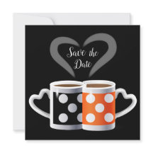 Oranje + zwarte Koffiekleur Koffiekleurendruk POP