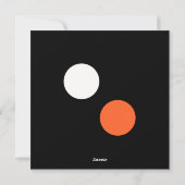 Oranje + zwarte koffiekleur of wij horen bij elkaa feestdagenkaart (Achterkant)