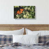 Oranje zwarte Natuur met botervliegen Fotografie Canvas Afdruk (Insitu (Slaapkamer))
