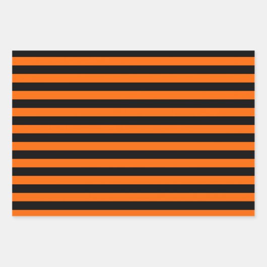 Oranje/zwarte patronen Reeks papierbladen oppakken Inpakpapier Vel (Voorkant)