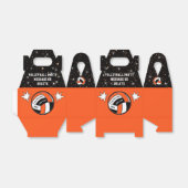 Oranje, zwarte, persoonlijke, volleybaltassen bedankdoosjes (Uitgevouwen)