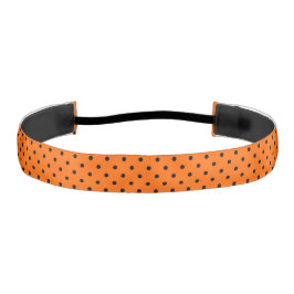 Oranje/zwarte pooldots, hoofdband