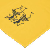 Oranje, zwarte Silhouette Celebration Tafelkleed (Gekanteld)