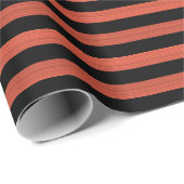 Oranje zwarte strepen naadloos patroon cadeaupapier (Rol Hoek)