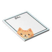 Oranje zwarte tablet notitieblok (Schuin)