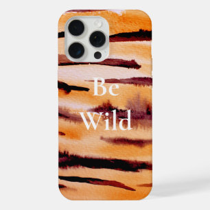 Oranje zwarte tijger dierenprint iPhone 15 pro max case