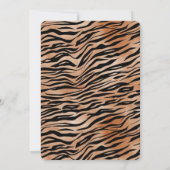 Oranje zwarte tijgerafdrukken kaart (Achterkant)
