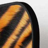 Oranje zwarte tijgerstrepen en Zebra Pickleball Paddle (Links Detail)