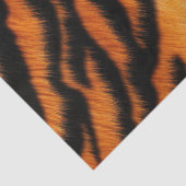 Oranje zwarte tijgerstrepen tissuepapier (Detail)
