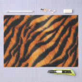 Oranje zwarte tijgerstrepen tissuepapier (Craft)