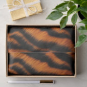 Oranje zwarte tijgerstrepen tissuepapier (Geschenk)