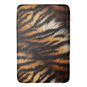 Oranje zwarte tijgerstripes — Dierafdrukken Badmat (Voorkant Verticaal)