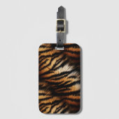 Oranje zwarte tijgerstripes — Dierafdrukken Bagagelabel (Voorkant (verticaal))