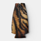 Oranje zwarte tijgerstripes — Dierafdrukken Flesjeskoeler (Achterkant)