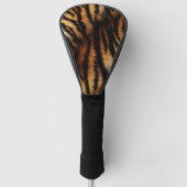 Oranje zwarte tijgerstripes — Dierafdrukken Golfheadcover (Voorkant)