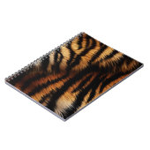 Oranje zwarte tijgerstripes — Dierafdrukken Notitieboek (Linkerzijde)