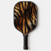 Oranje zwarte tijgerstripes — Dierafdrukken Pickleball Paddle (Voorkant)