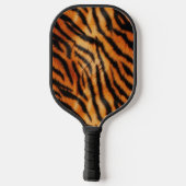 Oranje zwarte tijgerstripes — Dierafdrukken Pickleball Paddle (Achterkant)