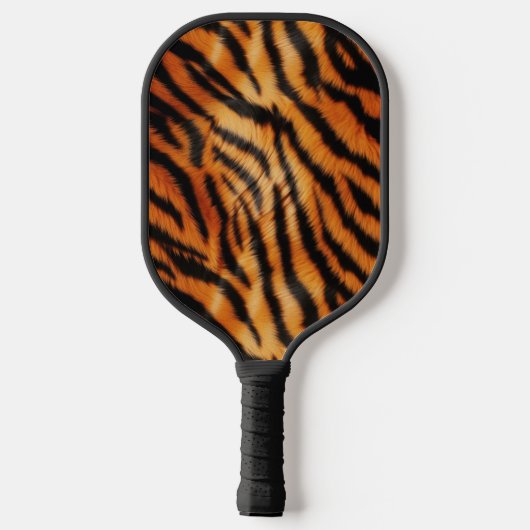 Oranje zwarte tijgerstripes — Dierafdrukken Pickleball Paddle (Achterkant)