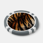 Oranje zwarte tijgerstripes — Dierafdrukken Poker Chips (Enkel)