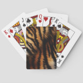 Oranje zwarte tijgerstripes — Dierafdrukken Pokerkaarten (Achterkant)