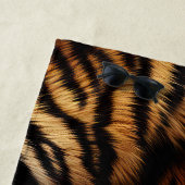 Oranje zwarte tijgerstripes — Dierafdrukken Strandlaken (In situ)