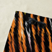 Oranje zwarte tijgerstripes — Dierafdrukken Strandlaken (In situ)