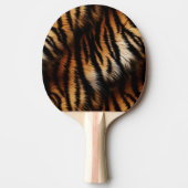 Oranje zwarte tijgerstripes — Dierafdrukken Tafeltennisbatje (Voorkant)