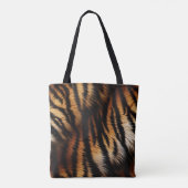 Oranje zwarte tijgerstripes — Dierafdrukken Tote Bag (Achterkant)