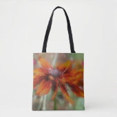 Oranje zwarte-verige Susan Flower Art Tote Bag (Voorkant)