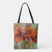 Oranje zwarte-verige Susan Flower Art Tote Bag (Achterkant)