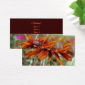 Oranje zwarte verouderde Susan Daisy Flower Visitekaartje (Bureau)