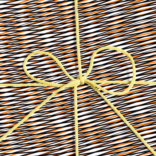 Oranje zwarte witte moiré Stripes - Trippy Abstrac Cadeaupapier