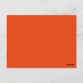 Oranje Zwemmen Guitar Table Briefkaart (Achterkant)