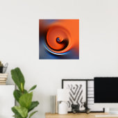 oranje zwijn poster (Thuiskantoor)