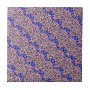 oranjeblauw tegel tegeltje