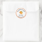 oranjejam of marmelade ronde sticker (Tas)
