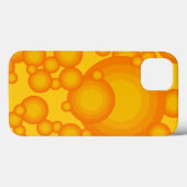 Oranjer 70s styling cirkels als bellen Case-Mate iPhone Case (Achterkant (horizontaal))