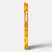 Oranjer 70s styling cirkels als bellen Case-Mate iPhone Case (Achterkant / Links)