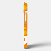 Oranjer 70s styling cirkels als bellen Case-Mate iPhone case (Achterkant / Links)