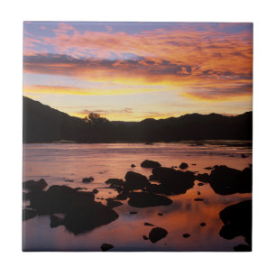 Oranjerivier bij zonsondergang, Richtersveld Natio Tegeltje