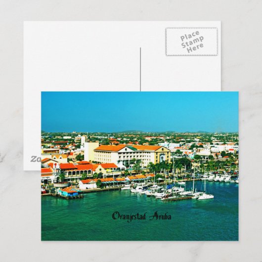 Oranjestad Aruba Briefkaart (Voorkant / Achterkant)